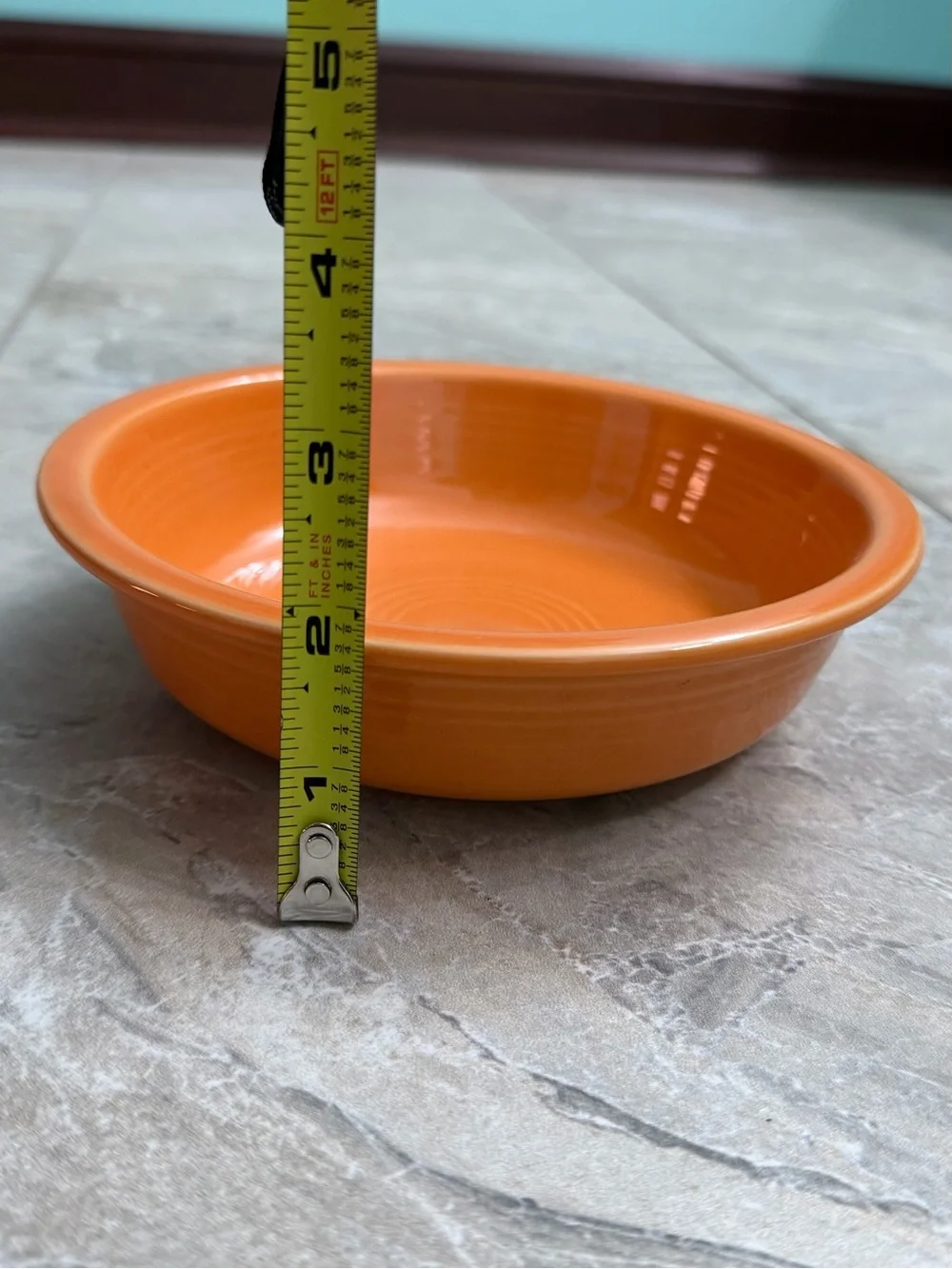 Fiestaware Tangerine Orange Classic Rim Cereal Bowl