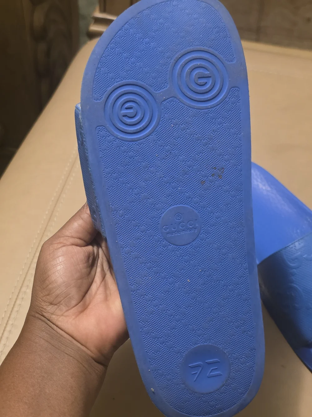 Gucci slip rubber