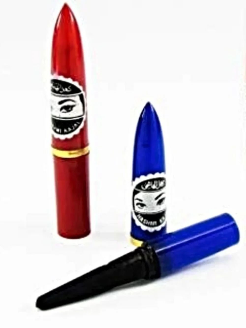 2 كحل Black Arabic kajal Eyeliner Surma Kohla Traditional Hashmia كحلة هاشمية