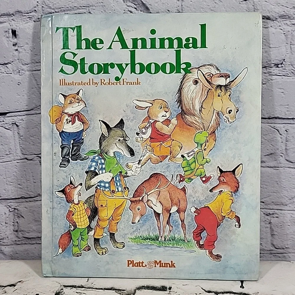 Vtg 1978 The ANIMAL STORYBOOK Illustrated by Robert Frank Platt & Munk
