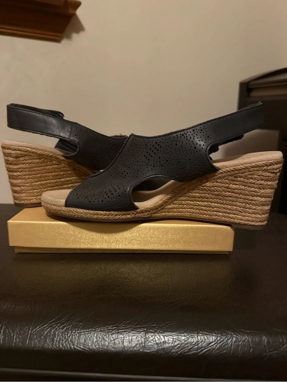 Clarks comfortable navy