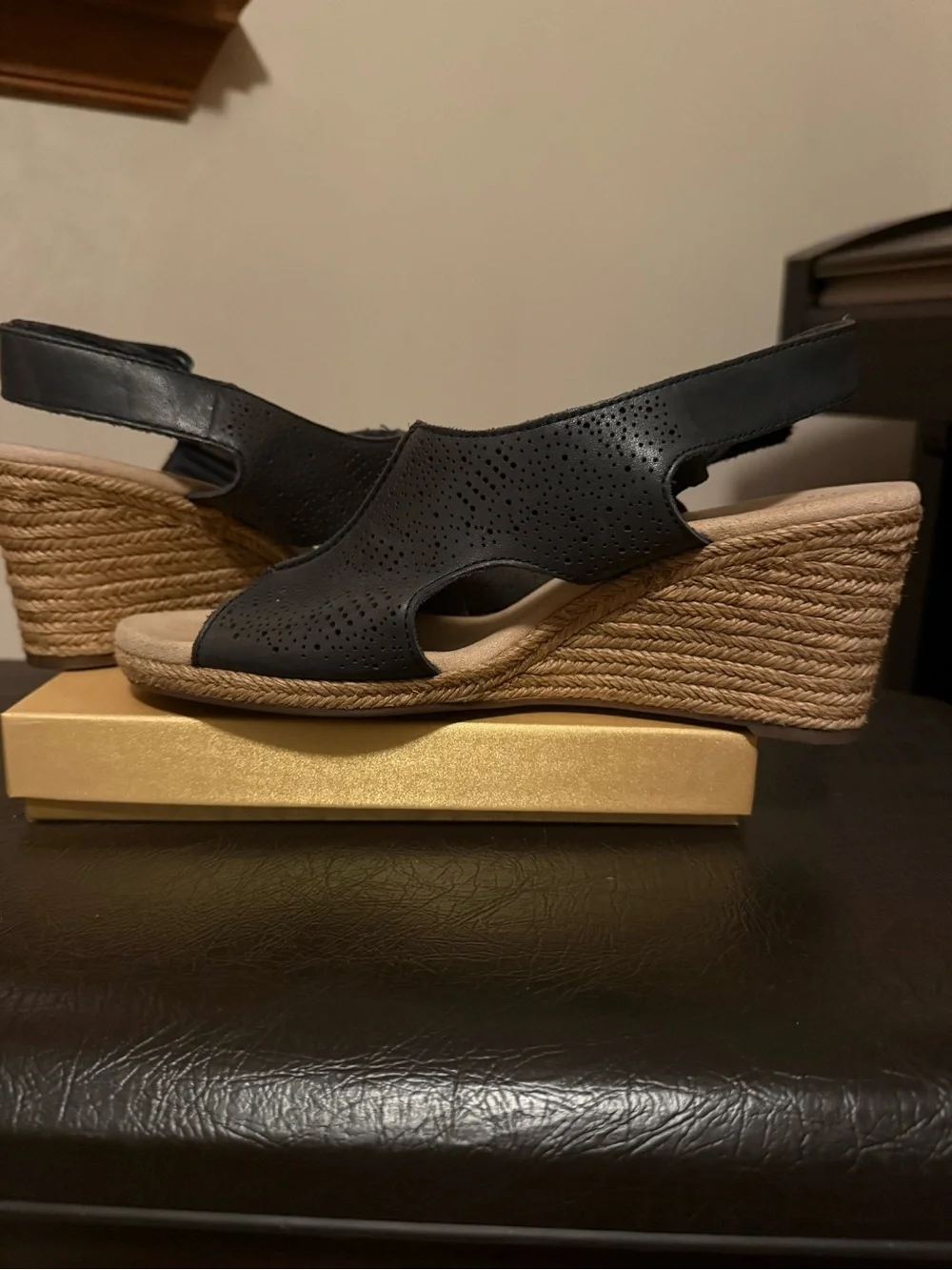 Clarks comfortable navy