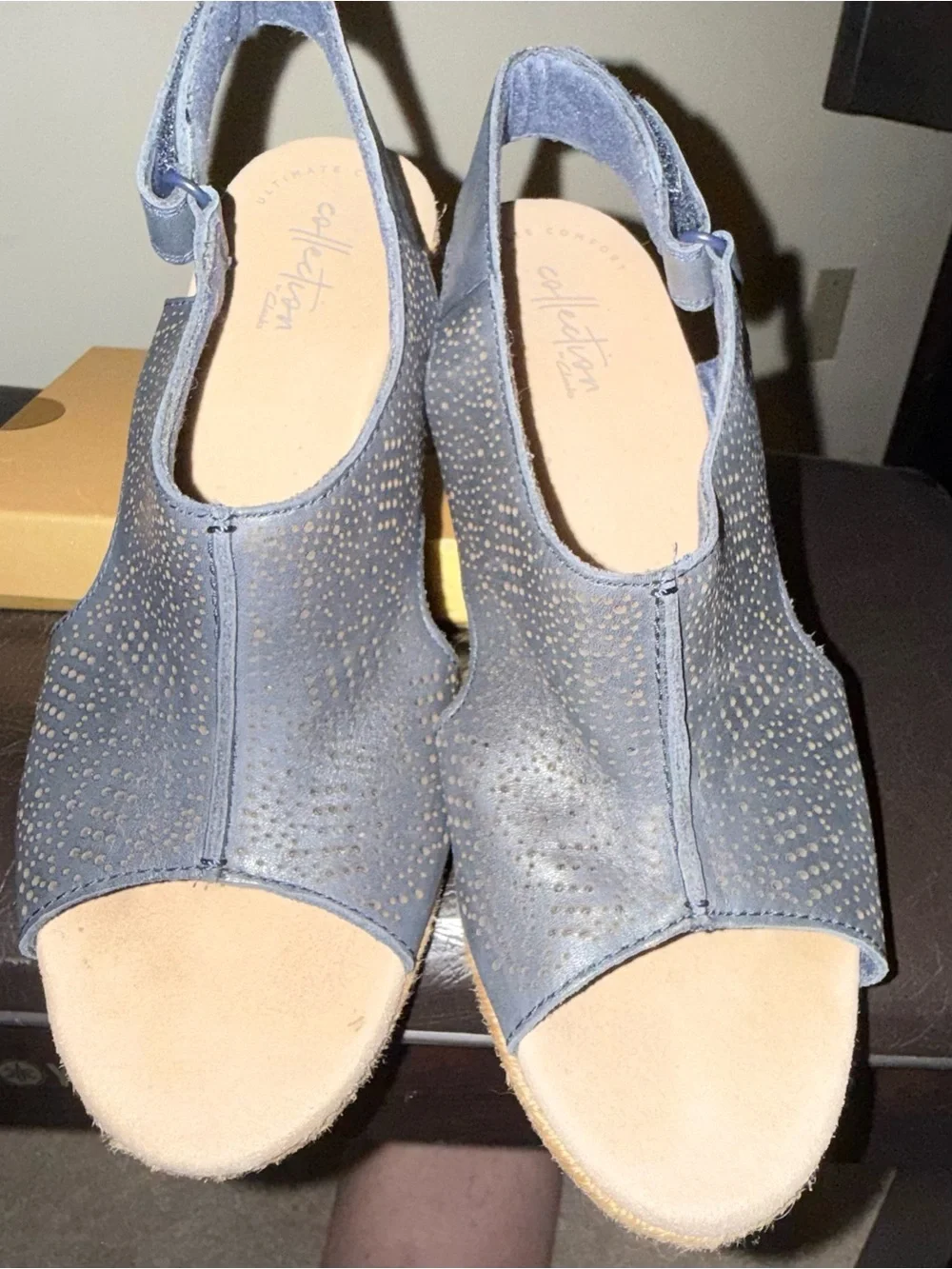 Clarks comfortable navy