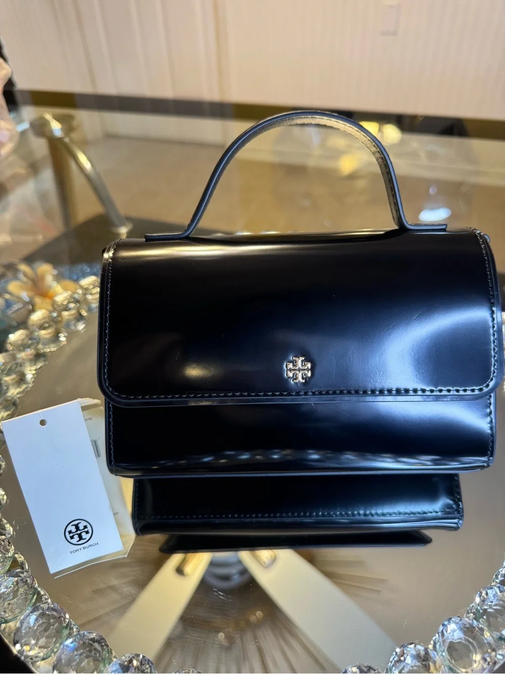 Tory Burch shiny black