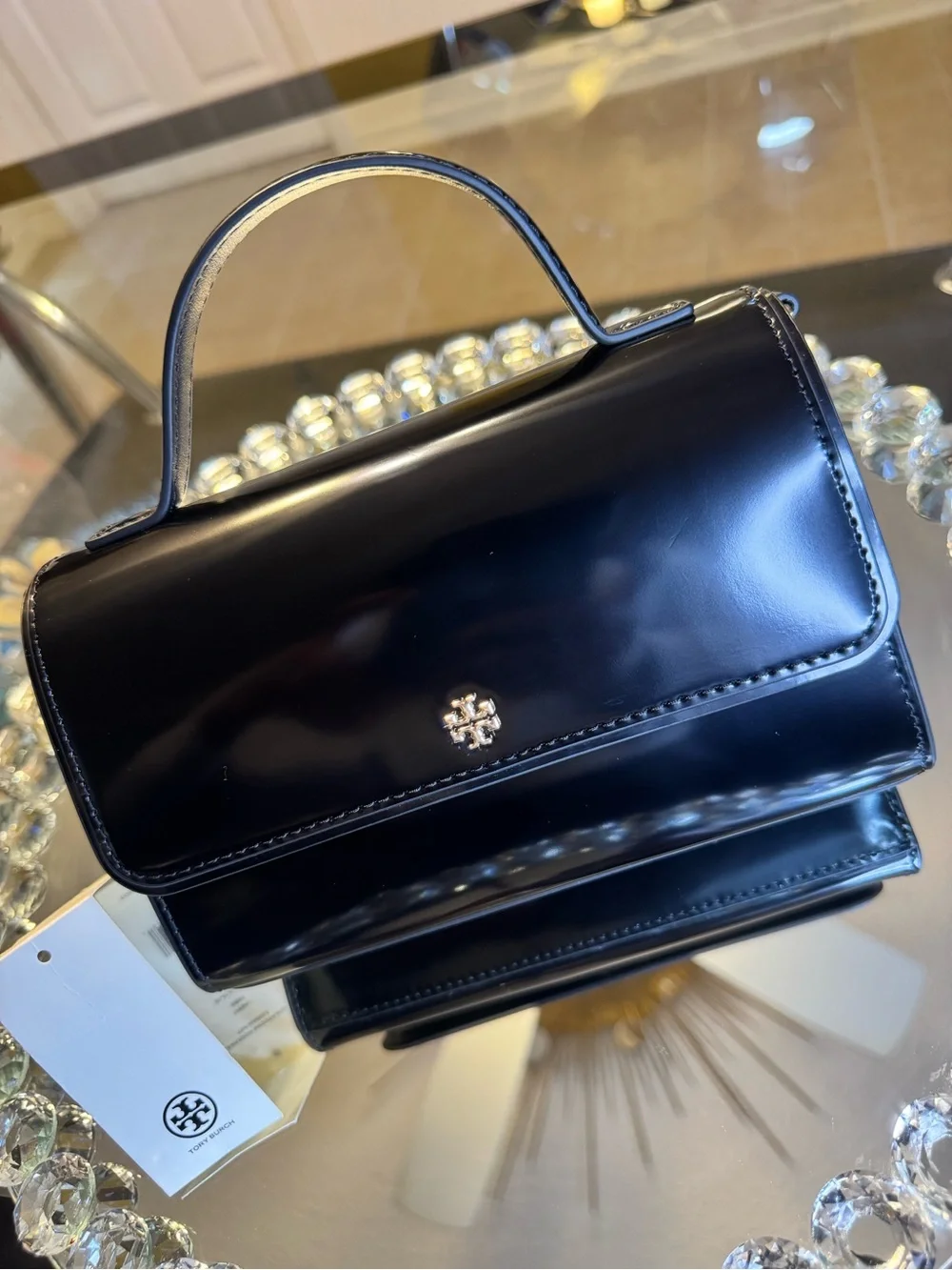 Tory Burch shiny black