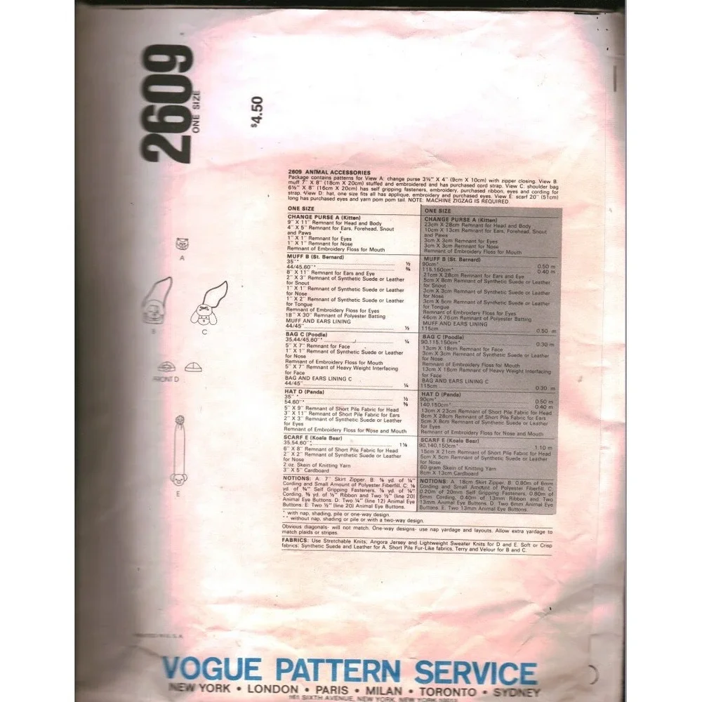 Vogue vintage 2609