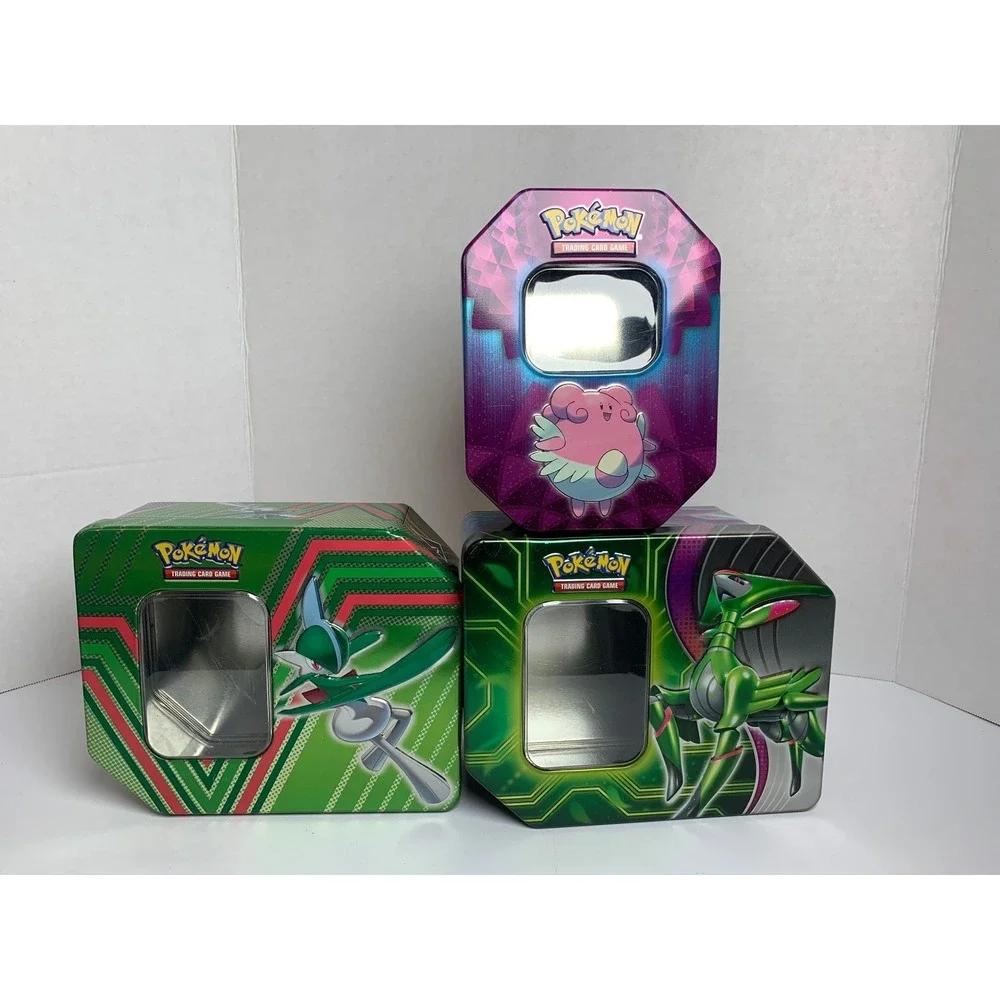 Pokemon TCG Empty Tin Lot Blissey Iron Leaves‎ Gallade V Storage Containers