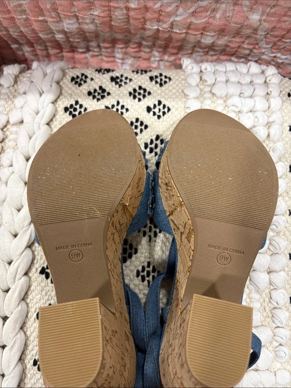 American Rag denim platform