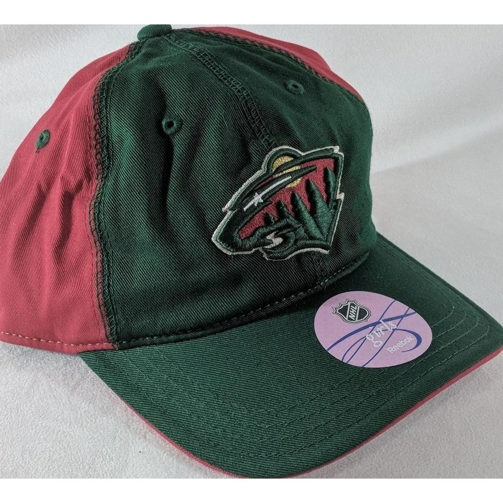 Reebok Girl's Youth OSFA Minnesota Wild Hockey NHL Baseball Hat Cap NEW‎