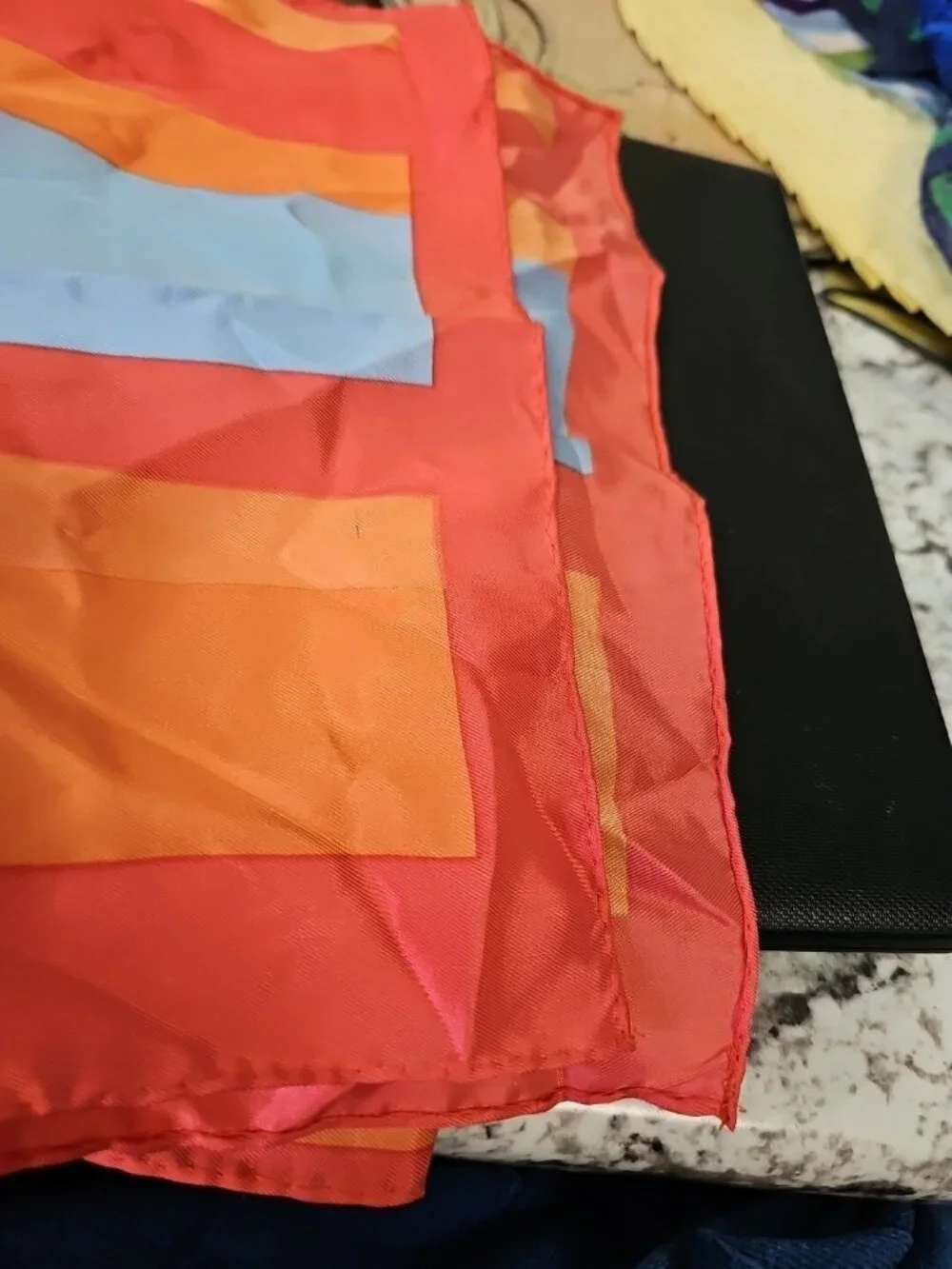 Scarf Orange /red/blue 40