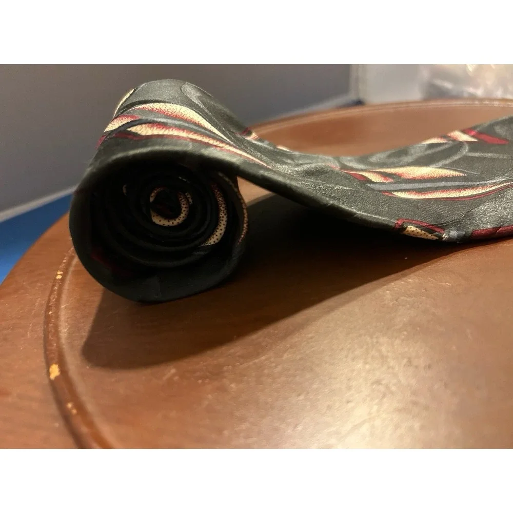 Bugatti black silk men