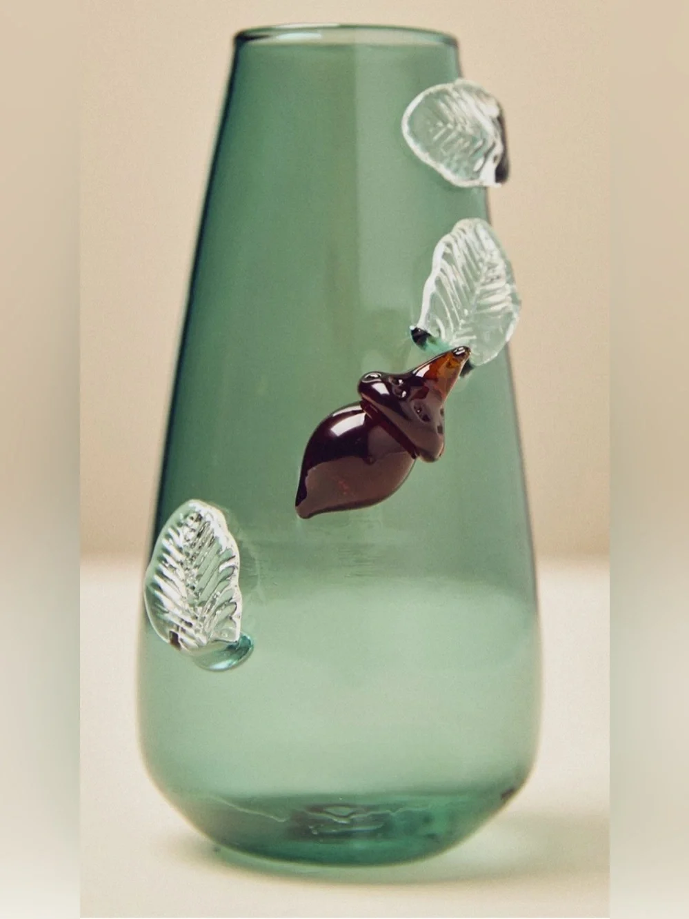 NWT Anthropologie Amber Embellished Icon Bud Vase, Teal