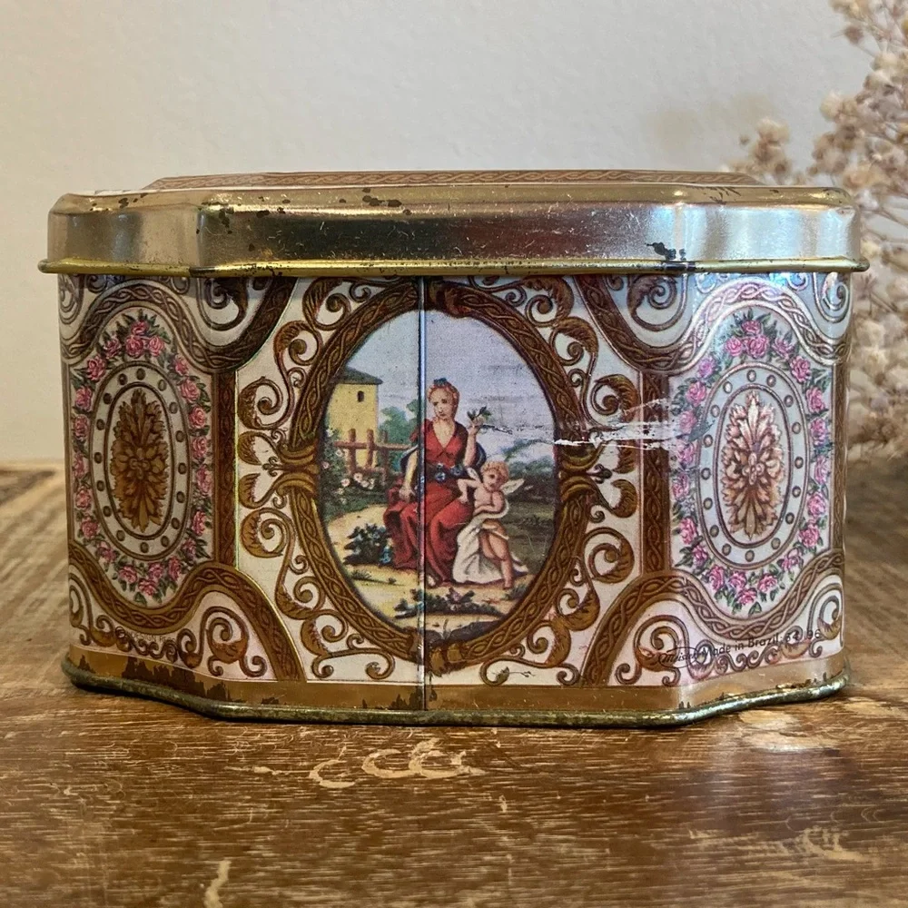 Vintage metal tin