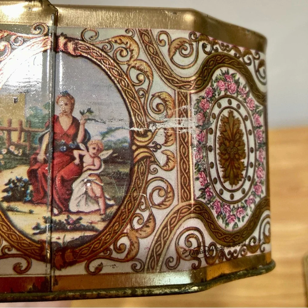 Vintage metal tin