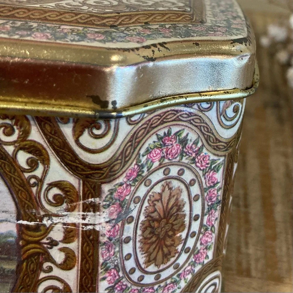 Vintage metal tin
