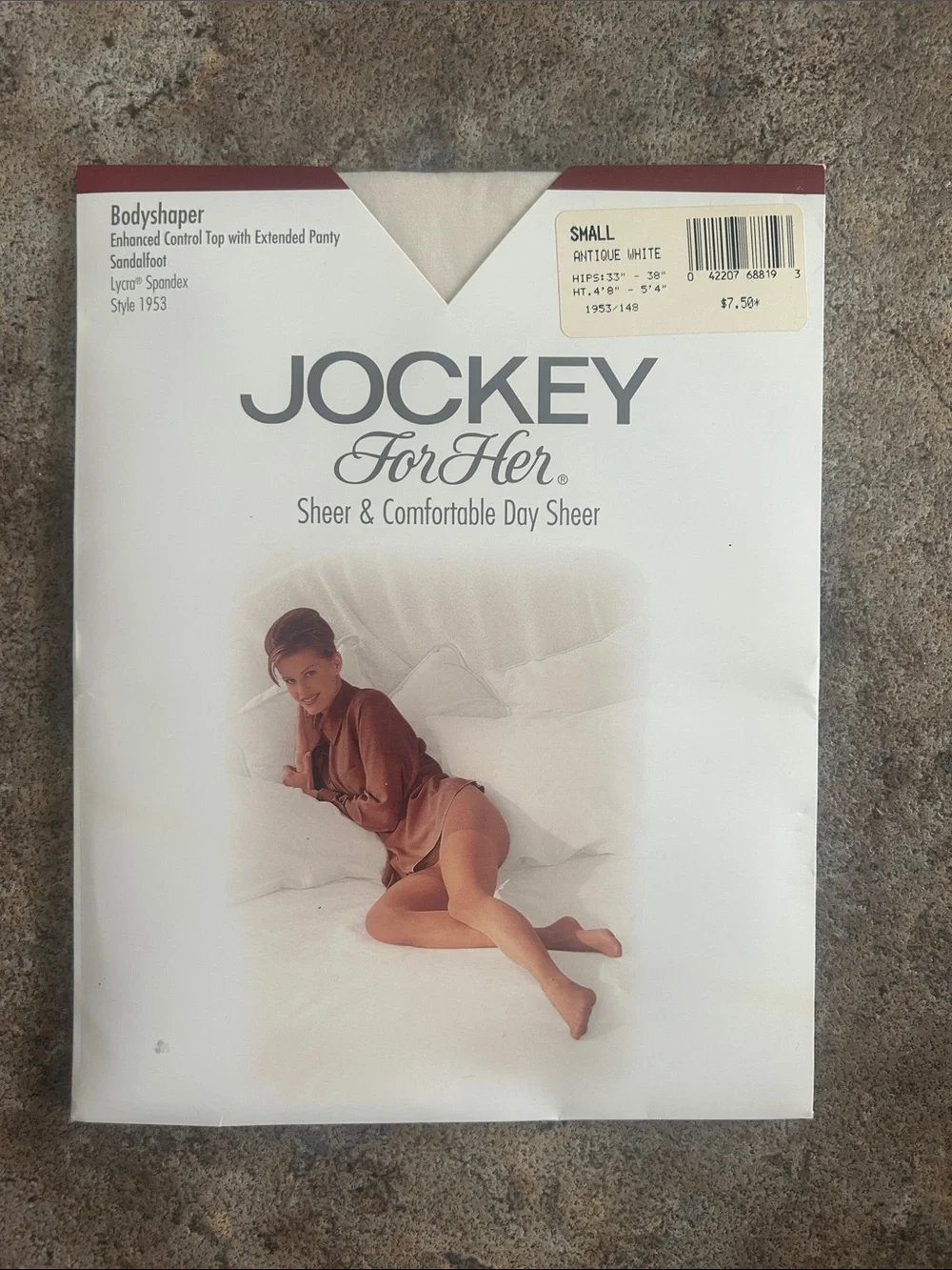 Vintage 1996 Jockey  For Her Sheer Bodyshaper Panty - Antique White (Small) NOS