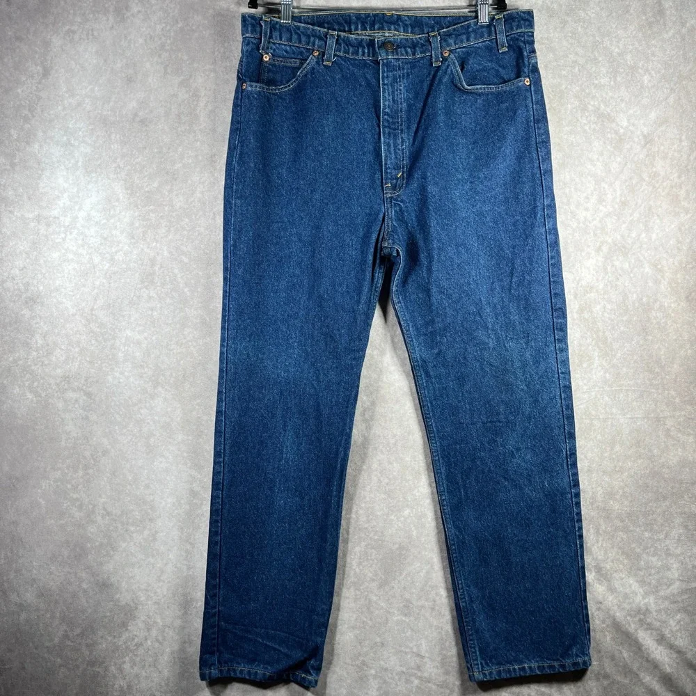Vintage Levi's 505 Jeans Mens 40X30 Regular Fit‎ Classic Straight Leg Orange Tab