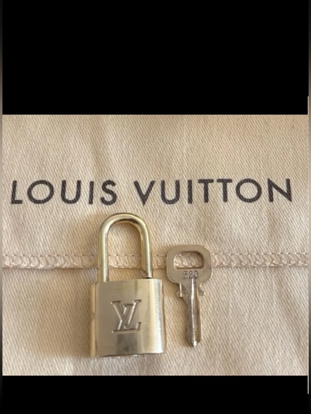 Louis Vuitton Brass Padlock No. 320 Authentic