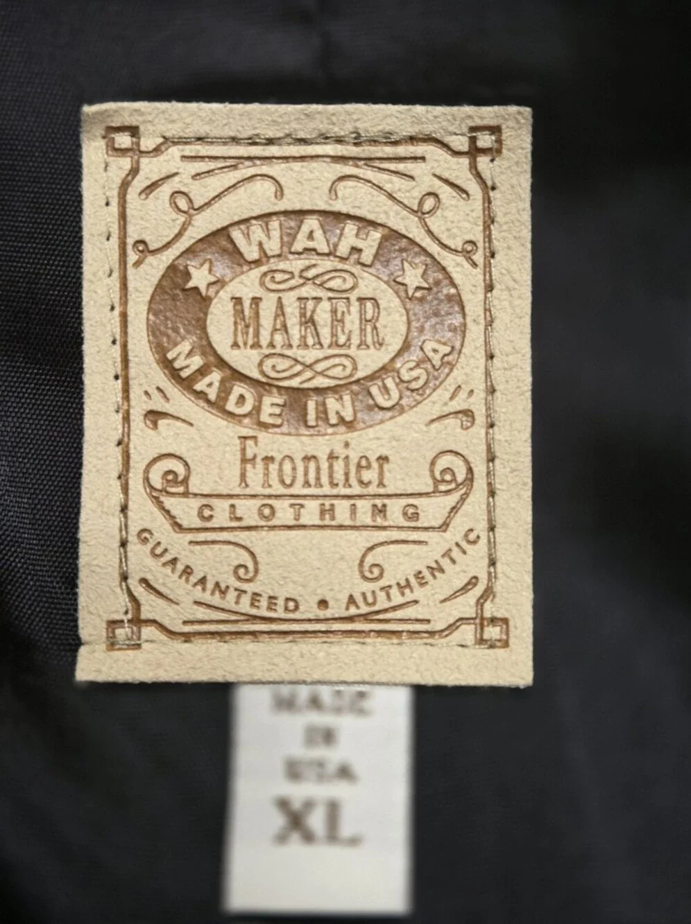 Wah Maker Vintage Frontier Style Waistcoat Vest - Black/Burgundy Size XL