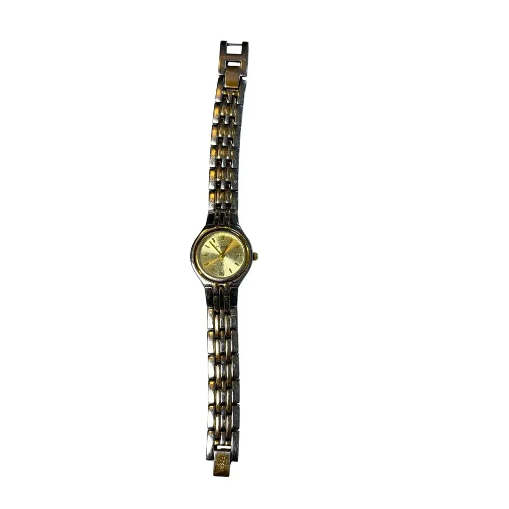 Fossil F2 womens silver, gold watch ES-9441, 2 toned. Needs battery
