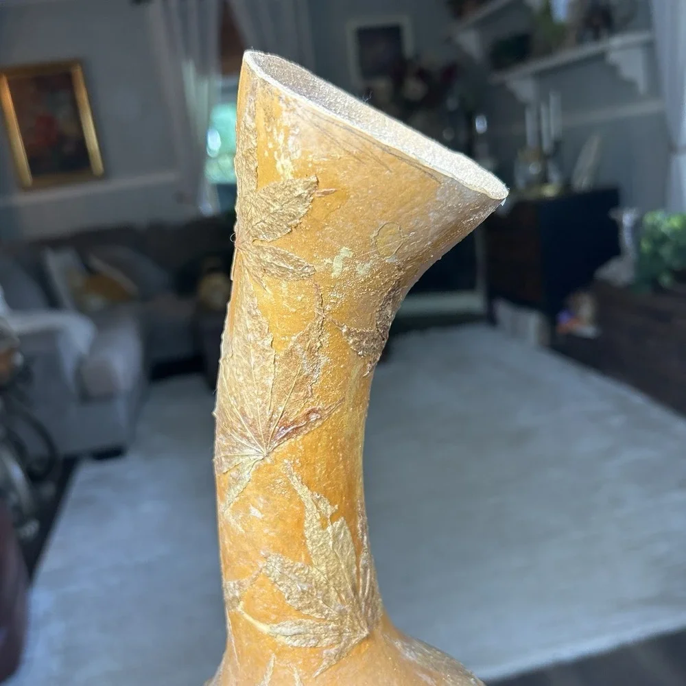 Handmade leaf embossed
