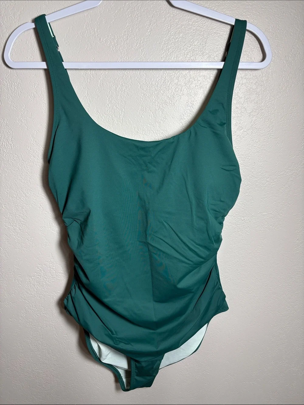 Cupshe Teal Scoop Neck One-Piece Swimsuit