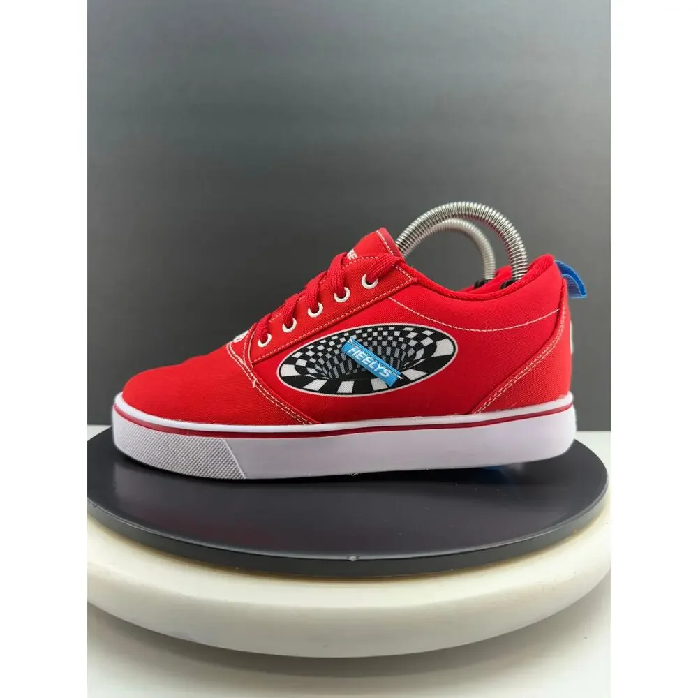 Heelys Pro 20 Prints Red Checkered Skate Shoes Size 7 Youth‎ Womens 8.5 Sneakers