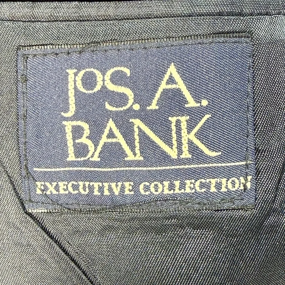 Jos. A. Bank Executive Collection Blazer Mens 44R Blue Lambswool‎ Herringbone