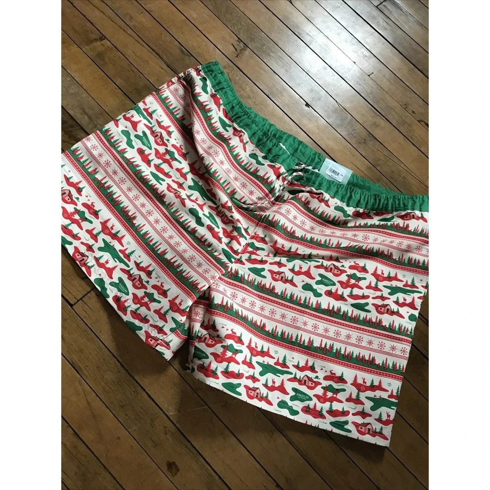 Magellan MENS FISH GEAR BOAT‎ SHORT HOLIDAY SWEATER PRINT SIZE SMALL (8)