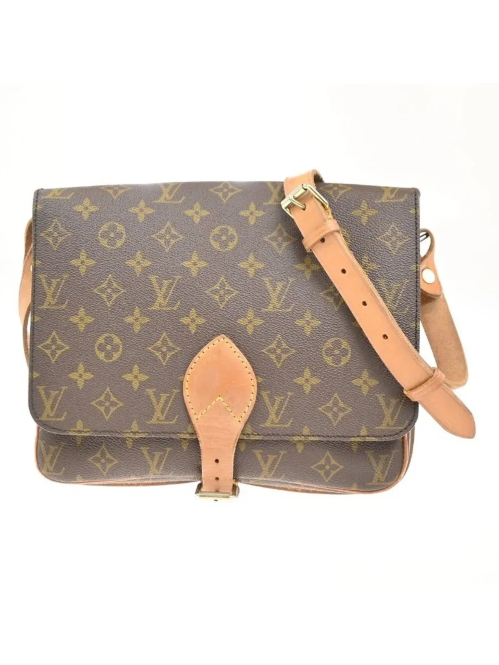 Louis Vuitton Cartouchiere GM Shoulder Bag Monogram Leather