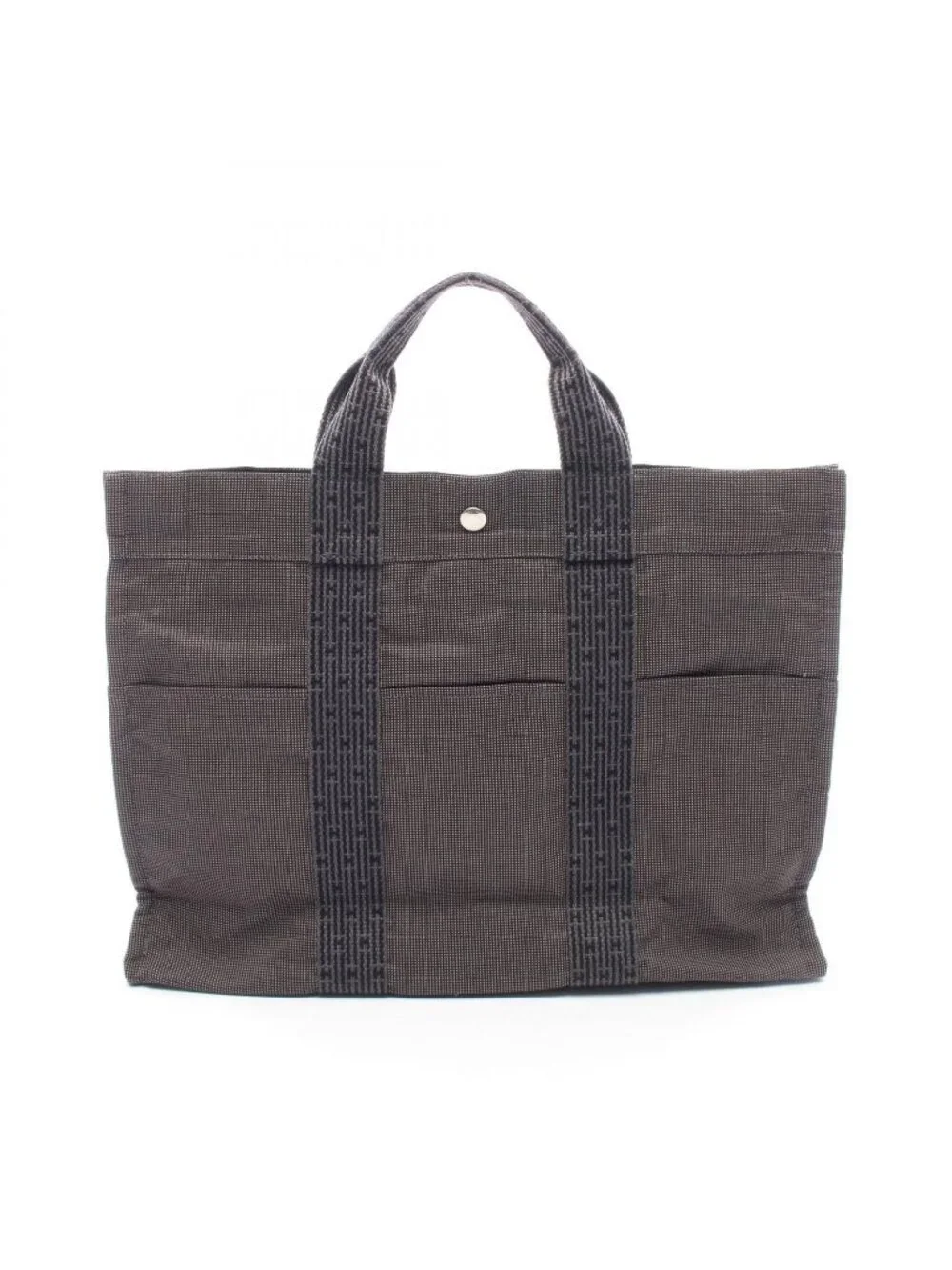Hermes Tote Bag Her Line MM Gray Nylon