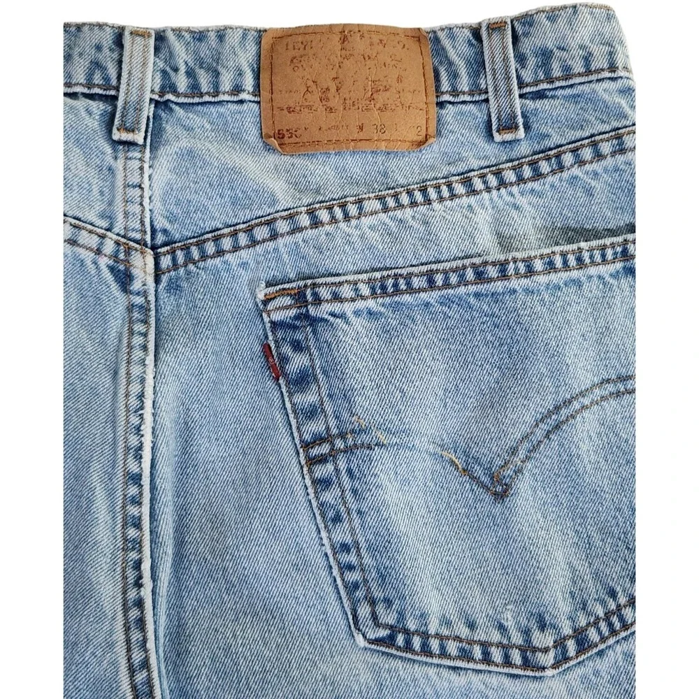 Vintage 90s Levis 550 Relaxed Fit Jeans Mens 38x32 (Fits 36x32) Blue Baggy Denim