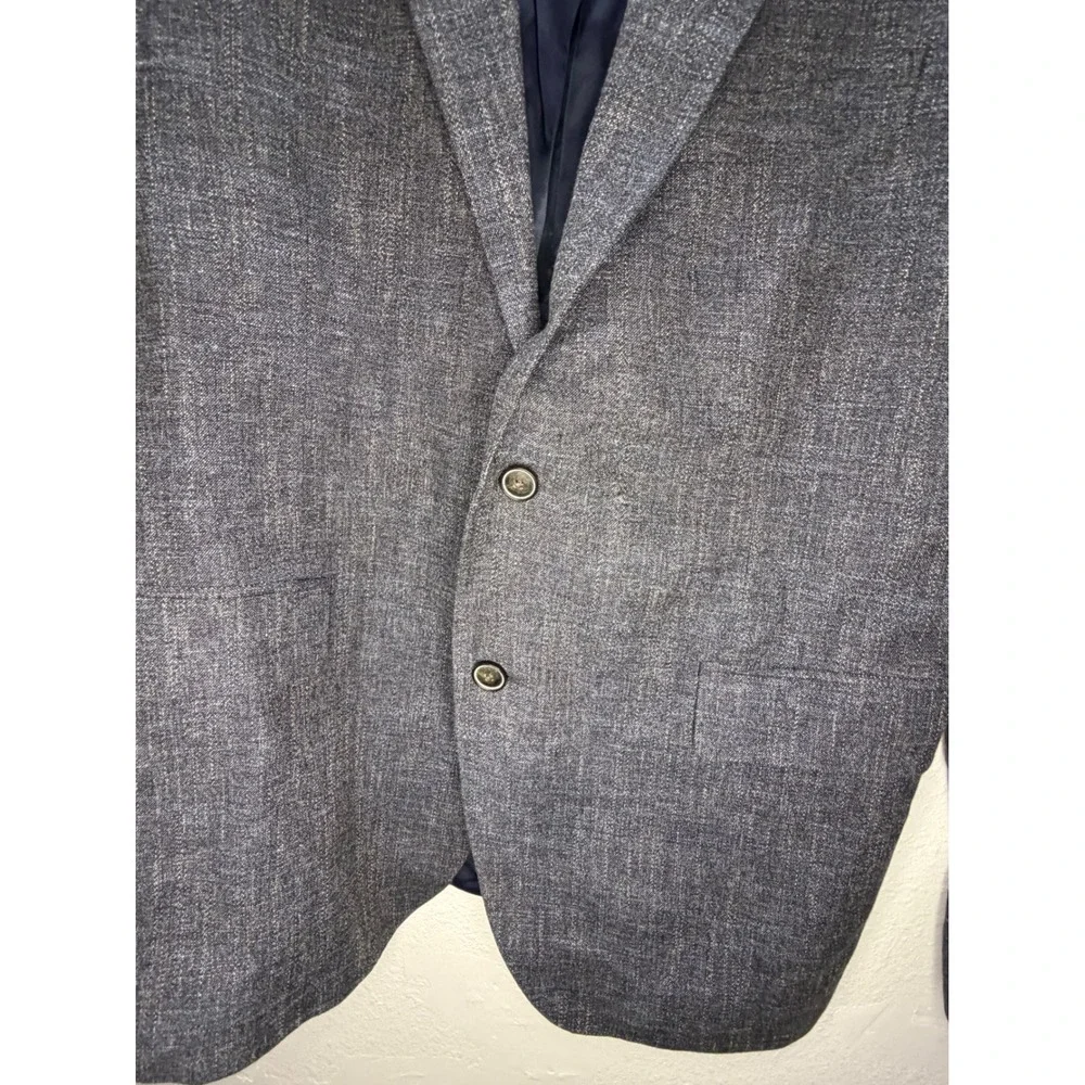 Rodd & Gunn Officina Marlane Italian Wool Blend Blazer Blue Sports Fit XL