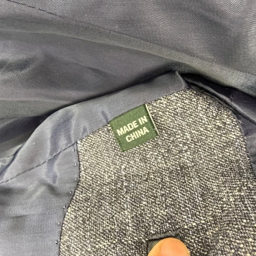 Rodd & Gunn Officina Marlane Italian Wool Blend Blazer Blue Sports Fit XL
