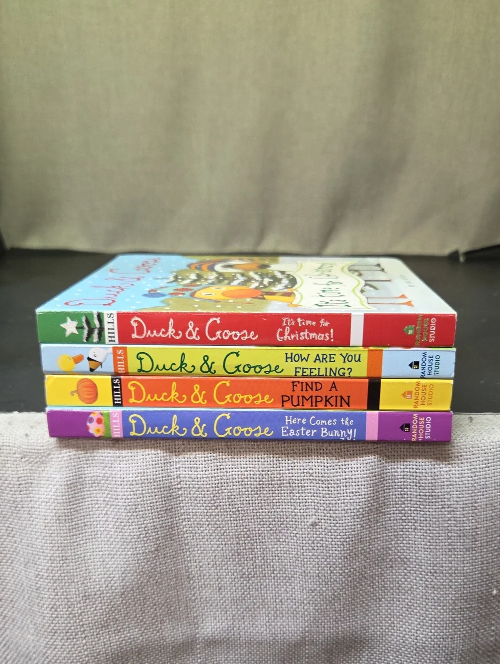 Set of 4 Duck & Goose board books by Tad‎ Hills