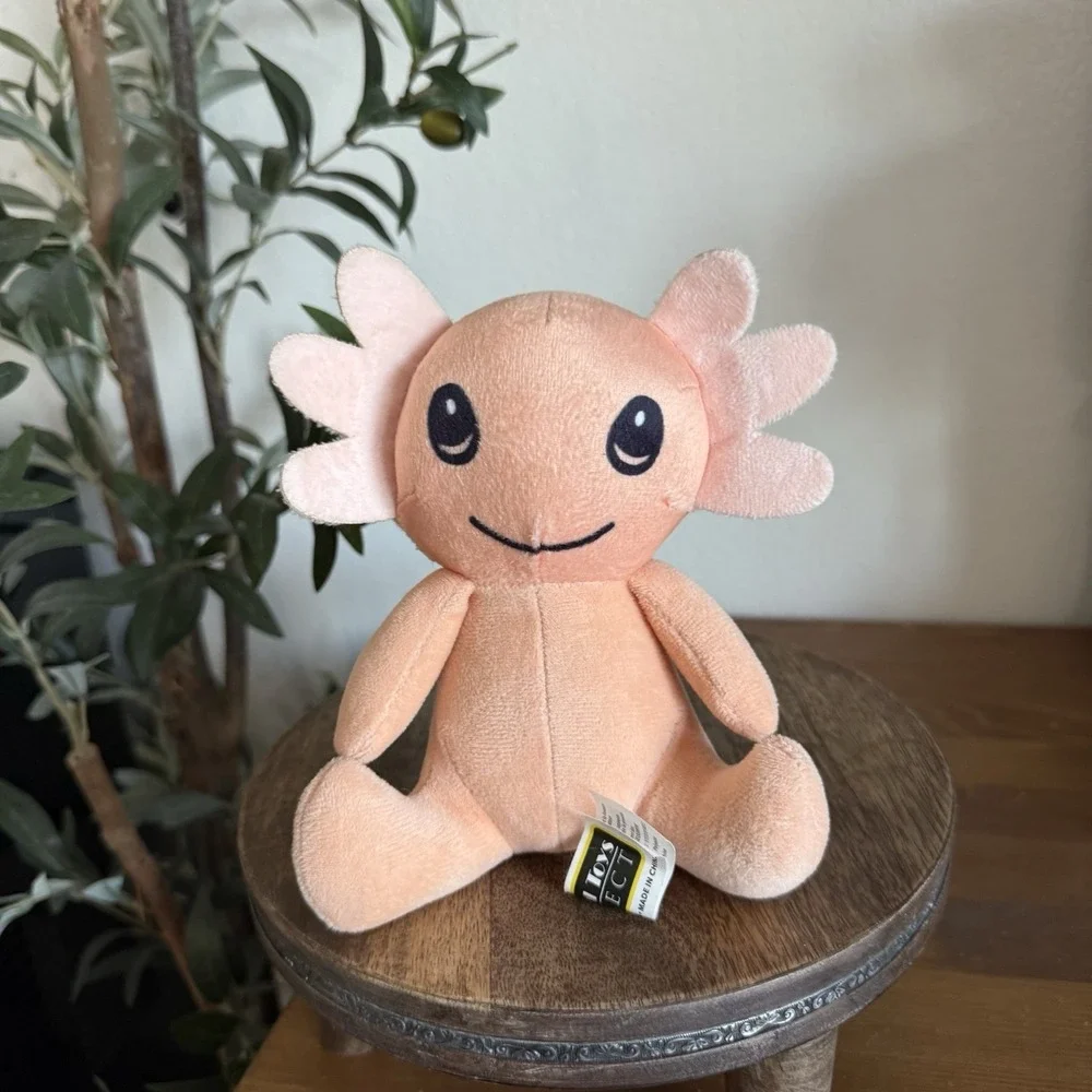 Axolotl Plush Salmon Pink Salamander Stuffed Animal Toy Ideal Toy Direct Cute 8
