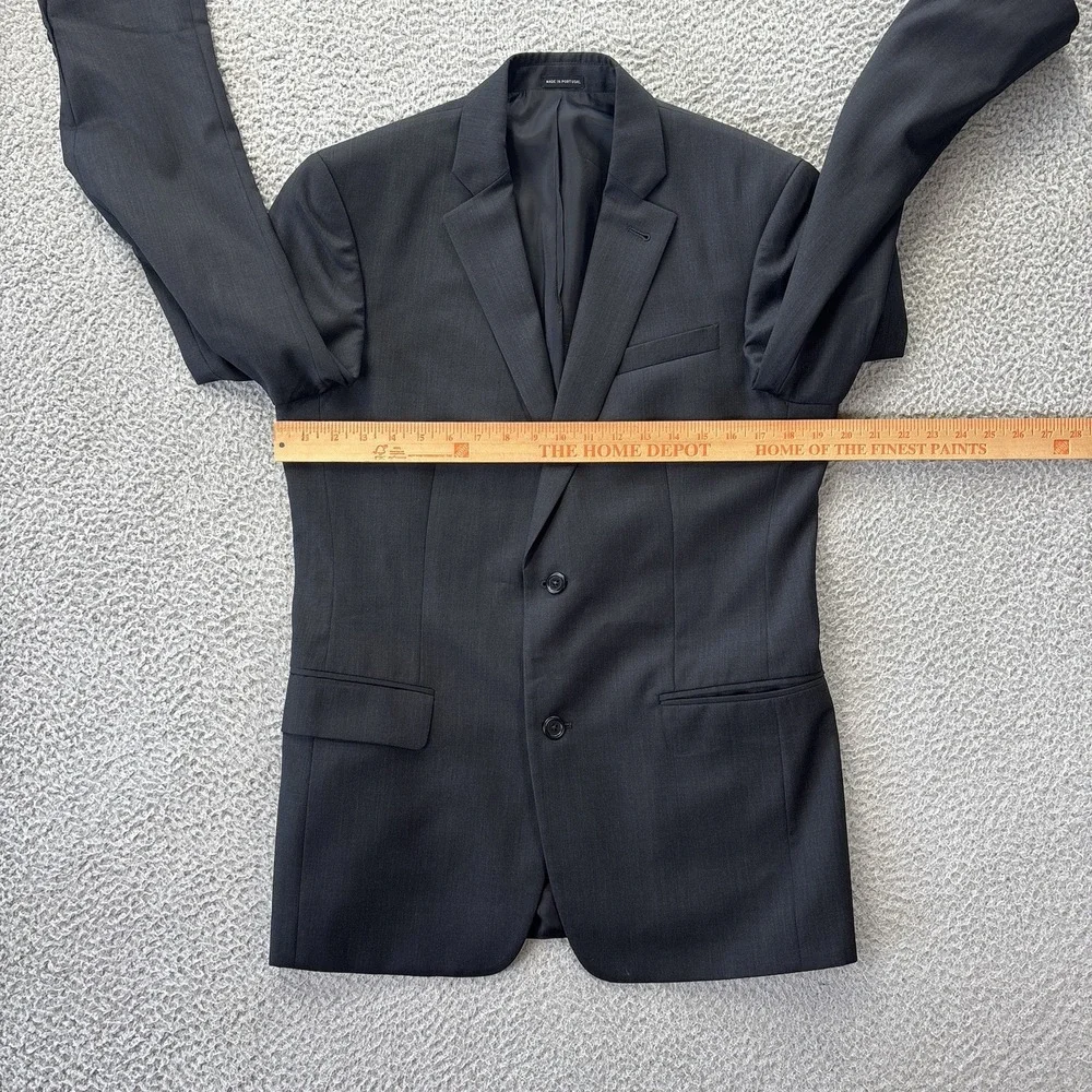 John Varvatos Loft Blazer Mens 38R Dark Gray Blend Blazer Sports Coat‎ Jacket