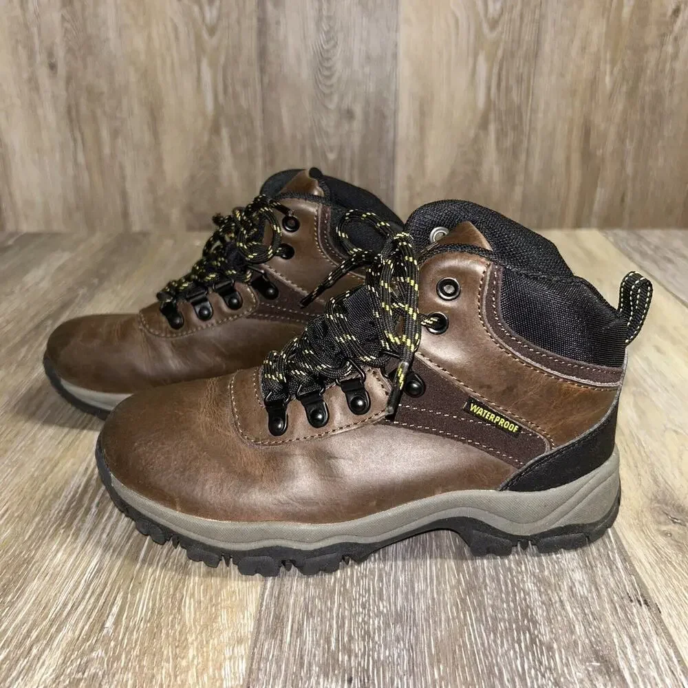 Magellan Outdoors Kids Boys Youth US Size 2 YFWMFYC1139 Brown Waterproof Boots