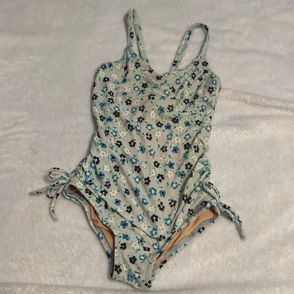 Crewcuts floral one piece bathing suit