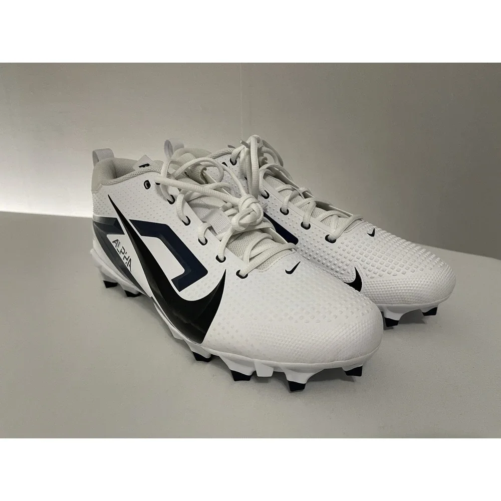 Nike Alpha Menace 4 Varsity Football Cleats Men‎ White Blue NEW FZ7703 Size 15