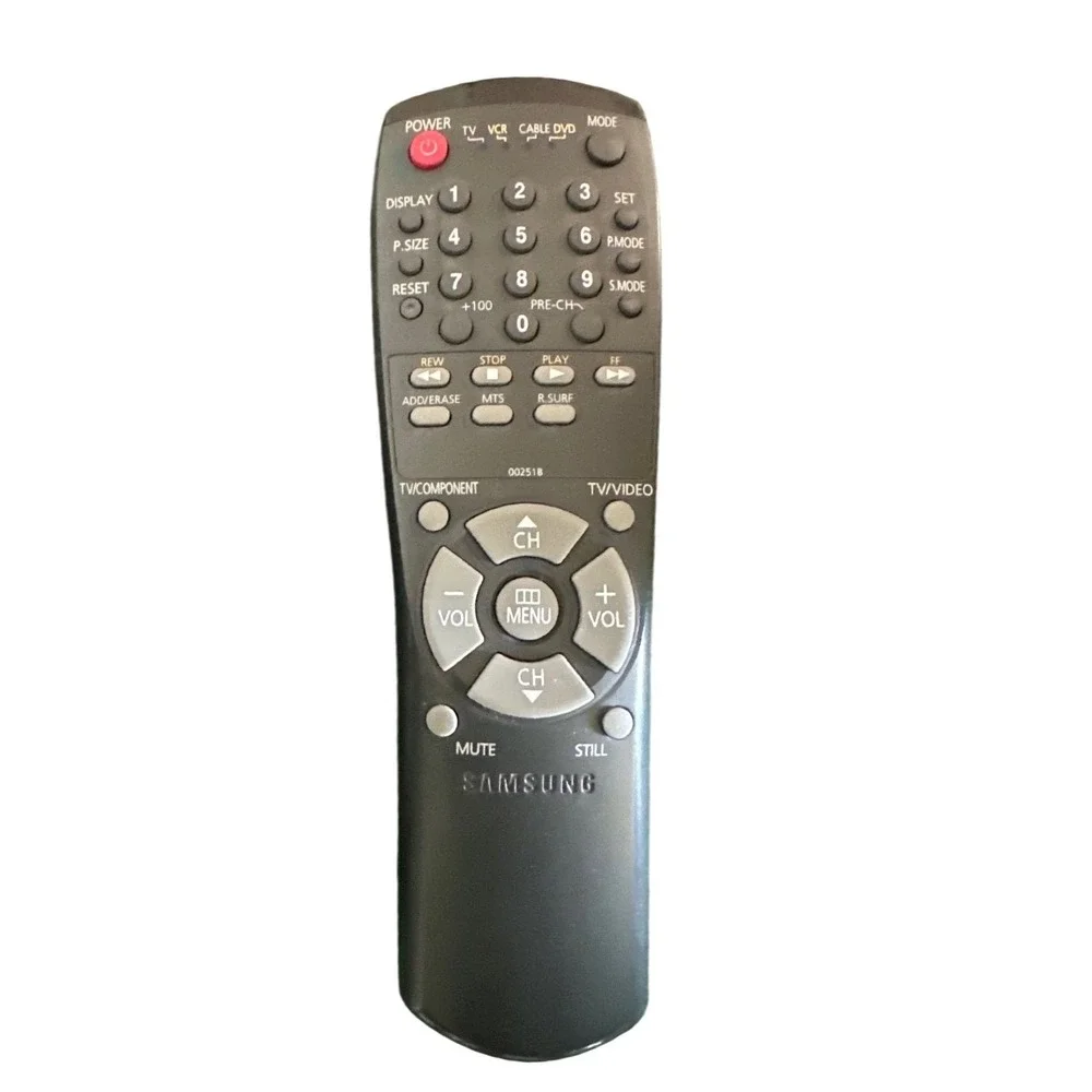 Samsung Remote Control Black Universal TV DVD VCR‎ Cable OEM Replacement 00251B