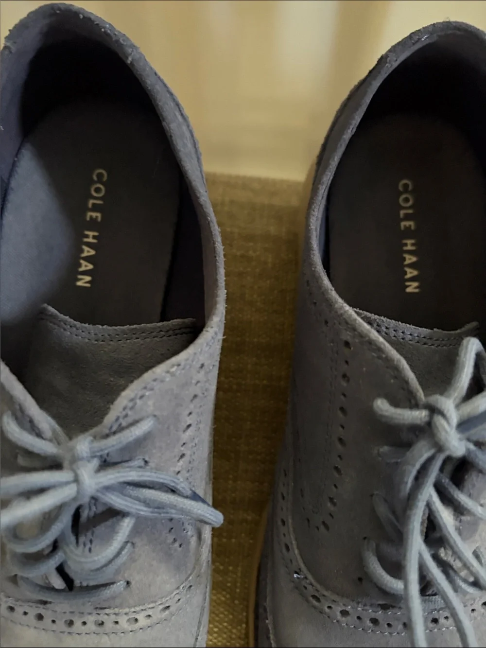 Cole Haan suede wingtip