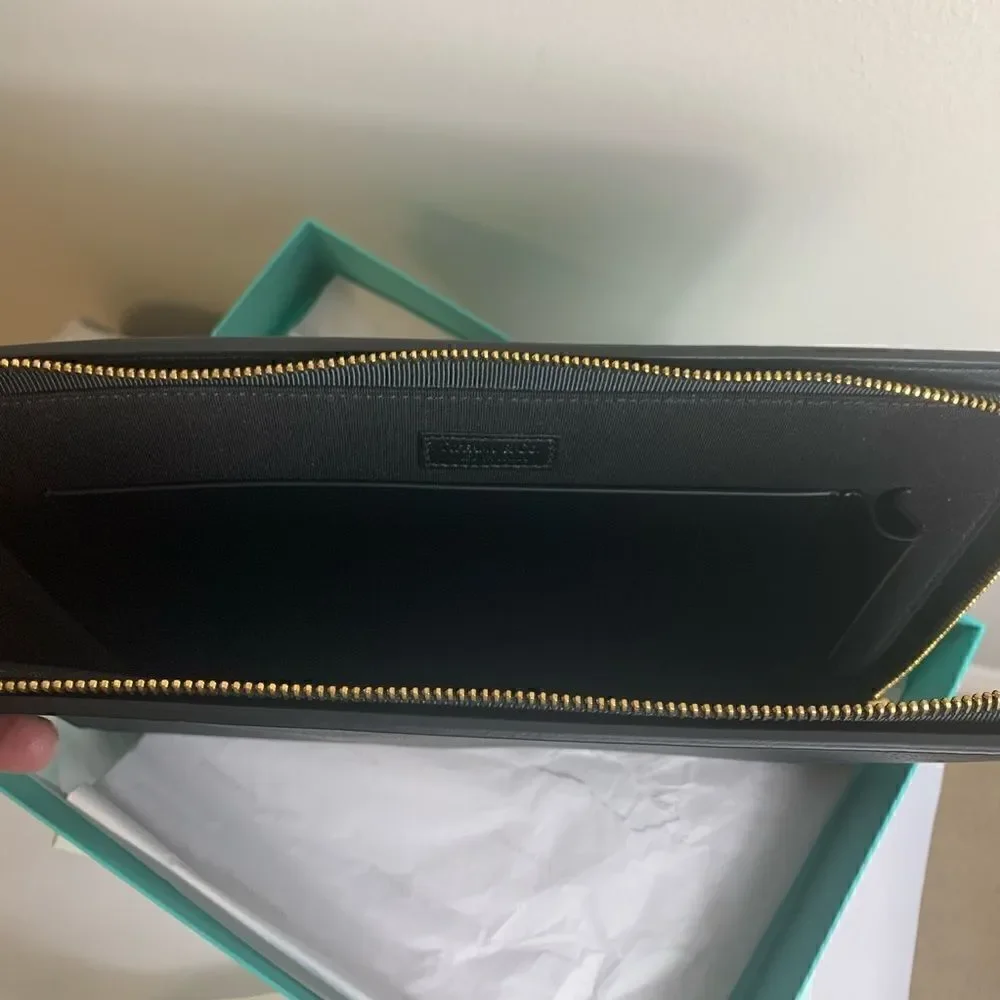 Tiffany & Co. black leather