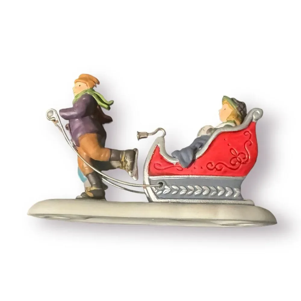 Department 56 Winter‎ Sleighride Heritage Village Porcelain Christmas #5825-4