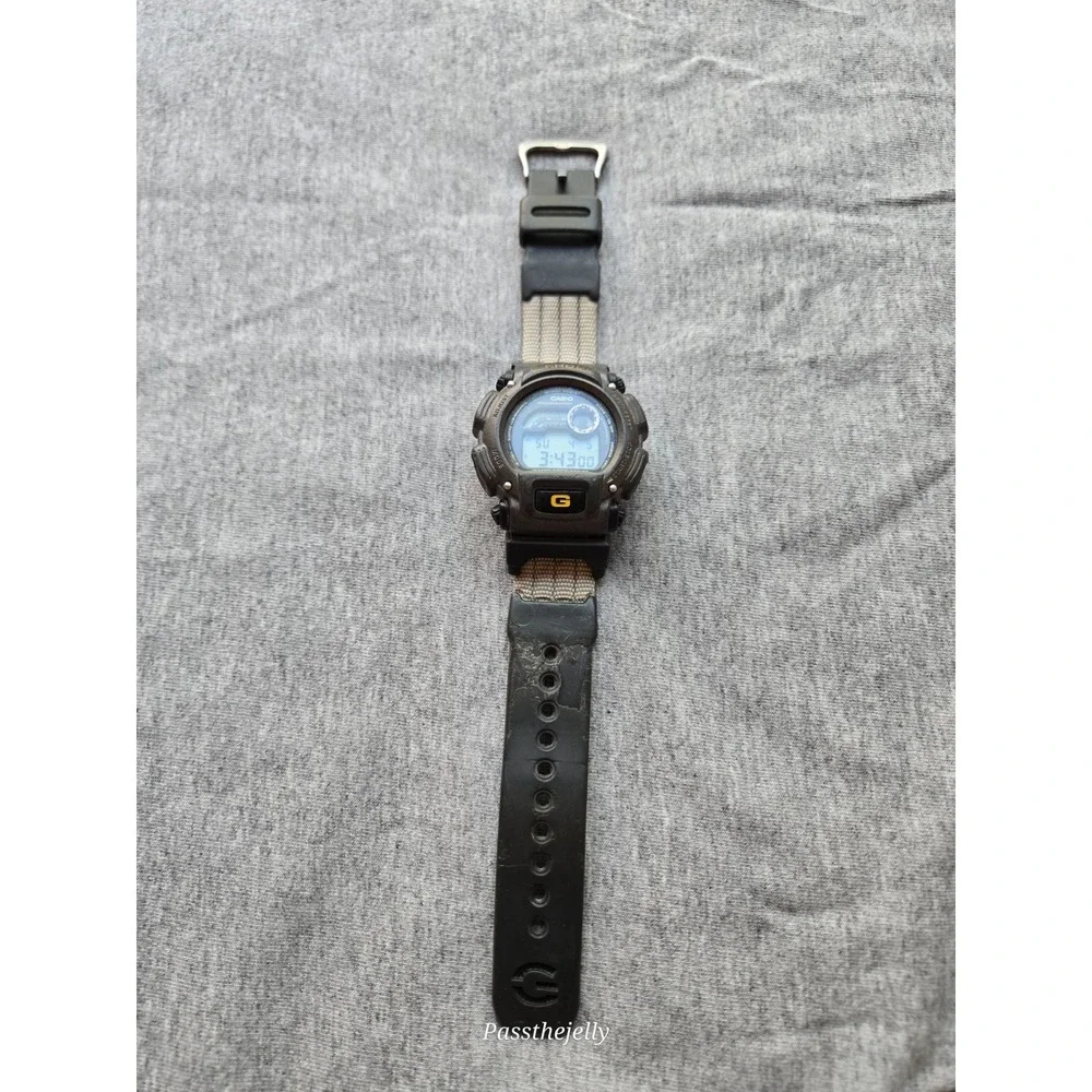 Casio G Shock Watch Mens DW-9052‎ Digital Black Military Nylon Strap Illuminator