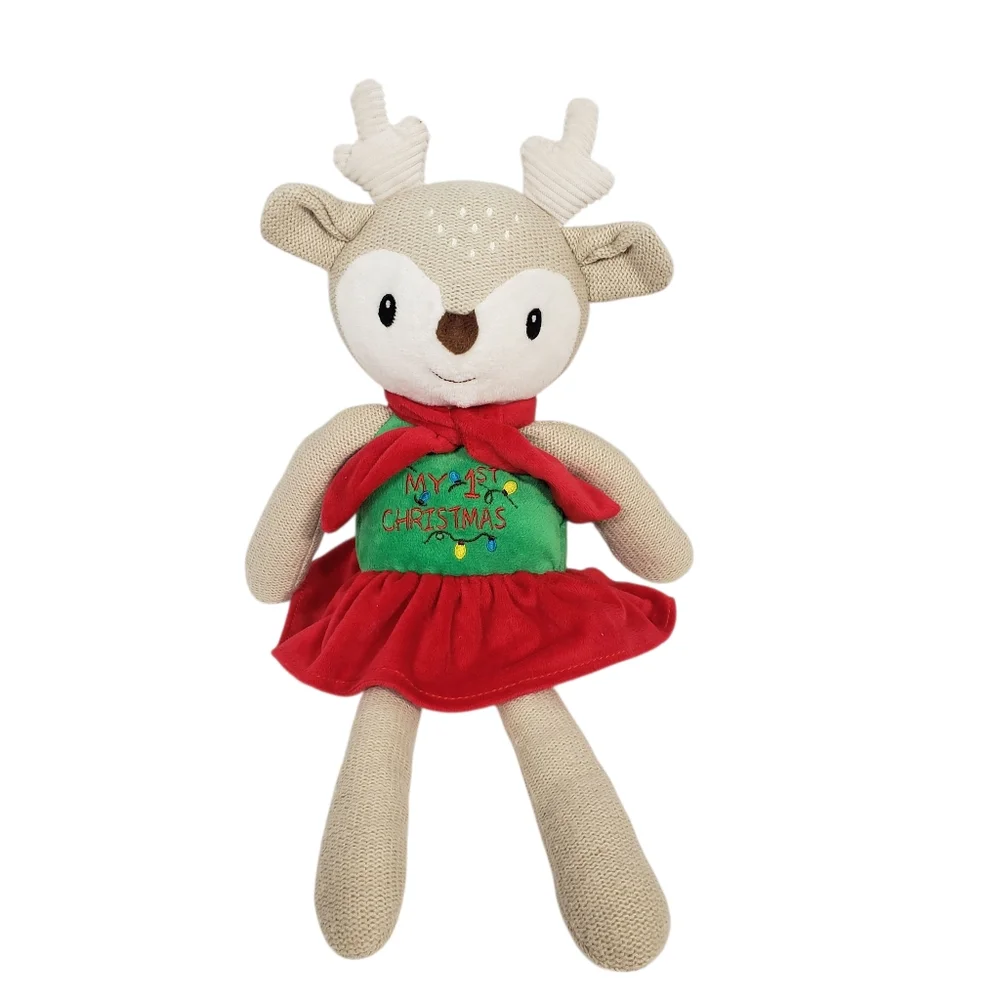 My 1st Christmas Reindeer Plush Toy - Holiday Stuffed‎ Animal Baby Gift