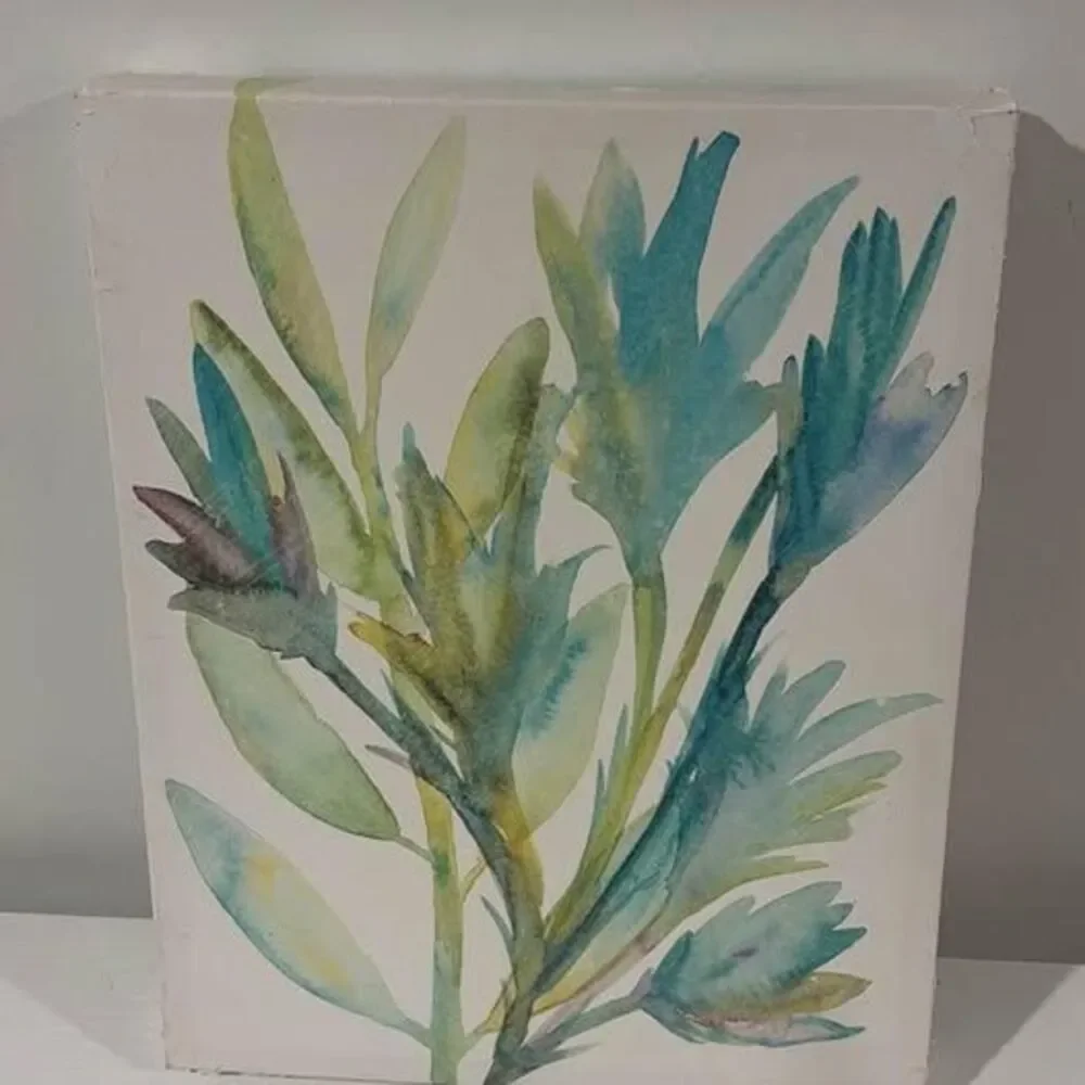 Watercolor Botanical Canvas Wall Art