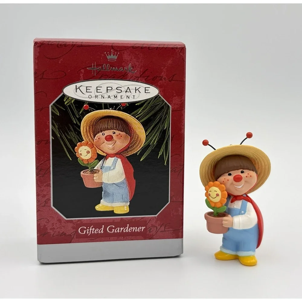Hallmark Keepsake Ornament 1998 Gifted Gardener Ladybug Flower QX6736 Vintage