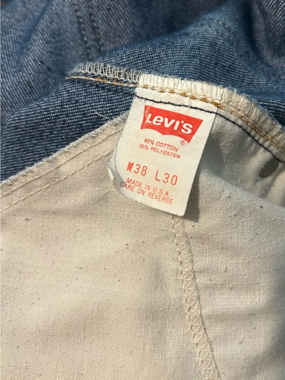 1970s Levi's Men's Jeans 38” x 29”
