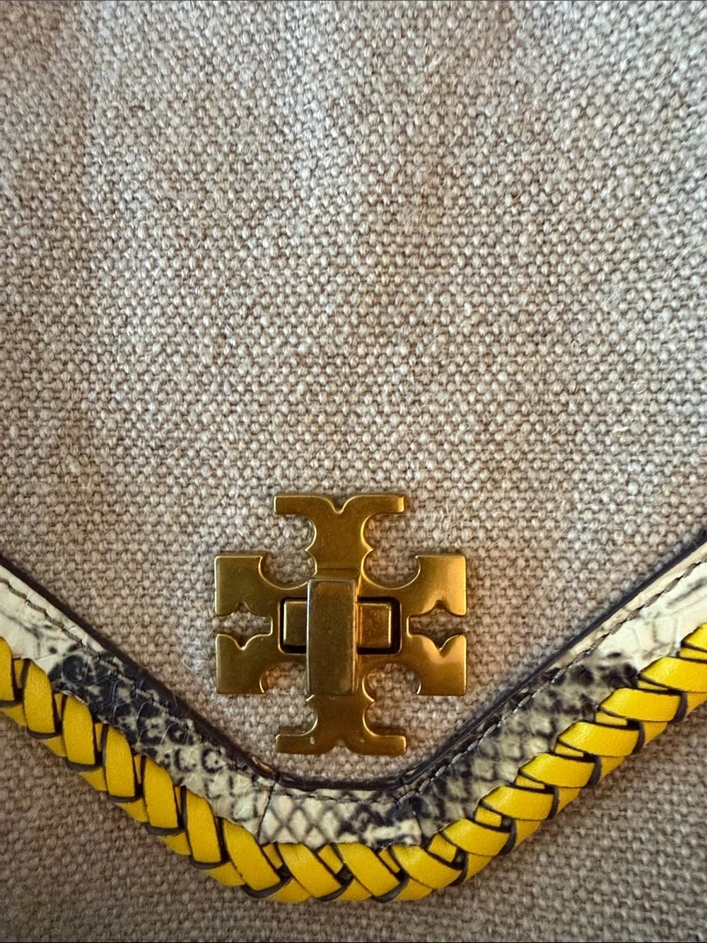 Tory Burch compact canvas